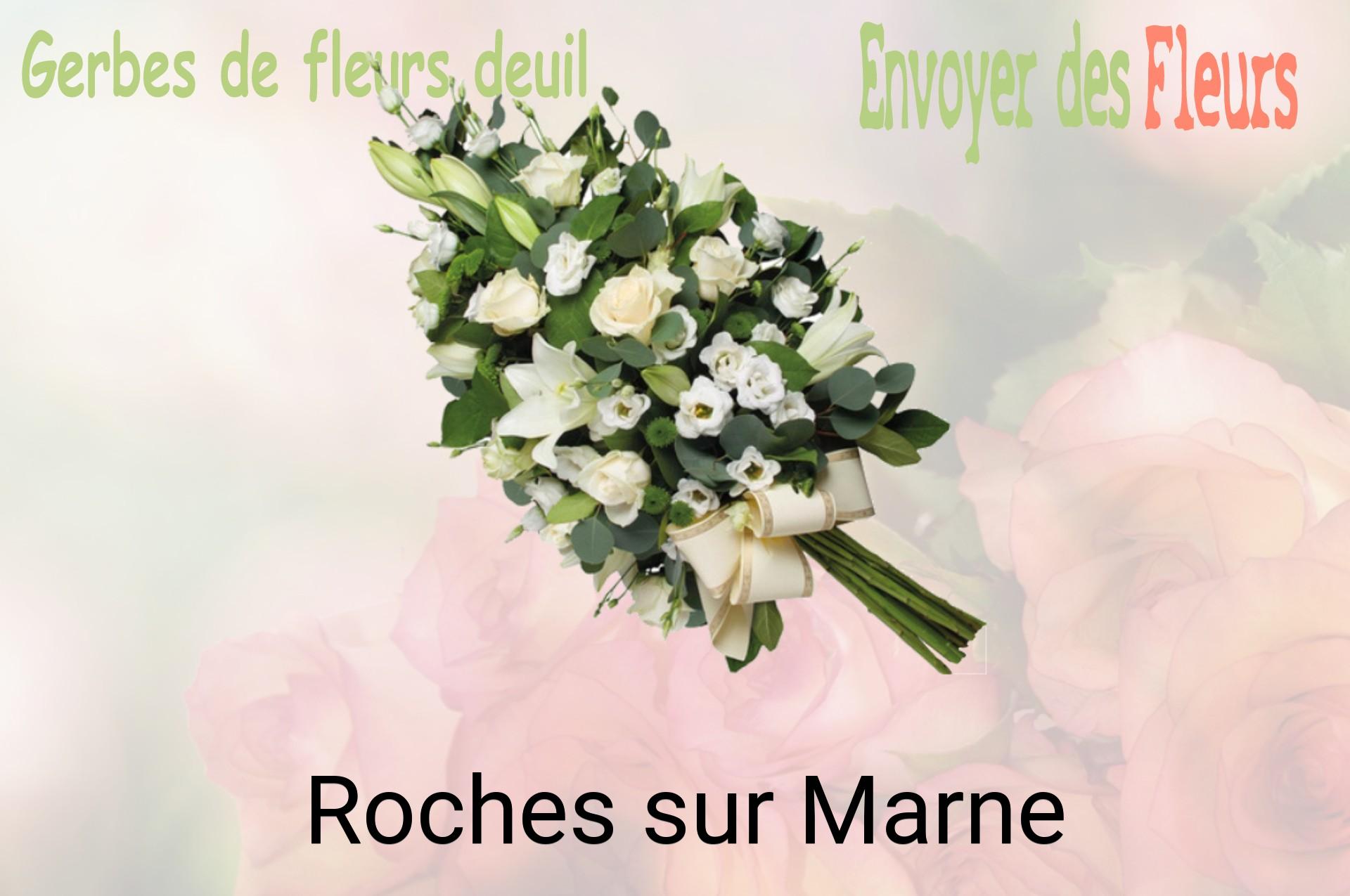 Gerbe de fleurs de deuil livrée à Roches-sur-Marne